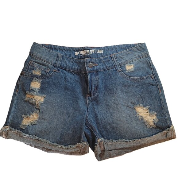 SELENA GOMEZ DREAM OUT LOUD DISTRESSED JEAN SHORTS SIZE 5 - Picture 1 of 11